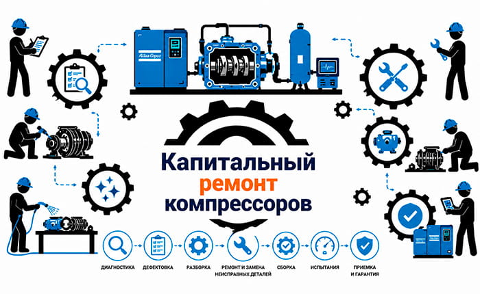 Капитальный ремонт компрессоров