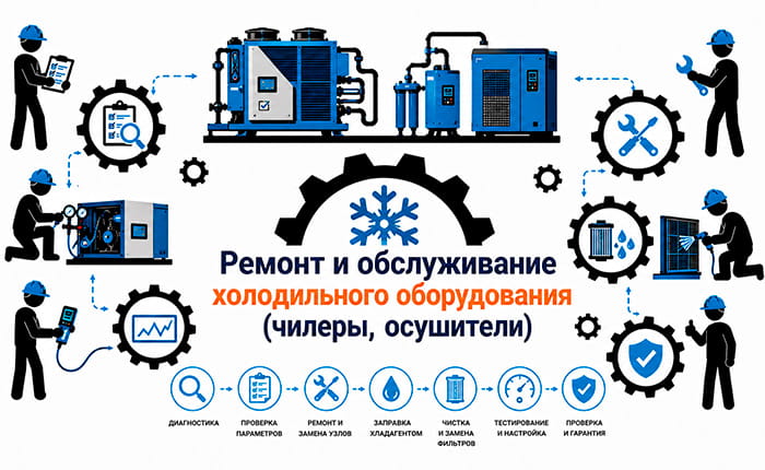 Сервис чиллеров и осушителей
